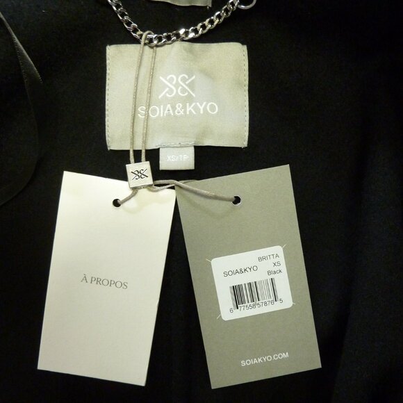 Soia & Kyo Britta-U Double Face Wool Wrap Coat - Picture 13 of 13